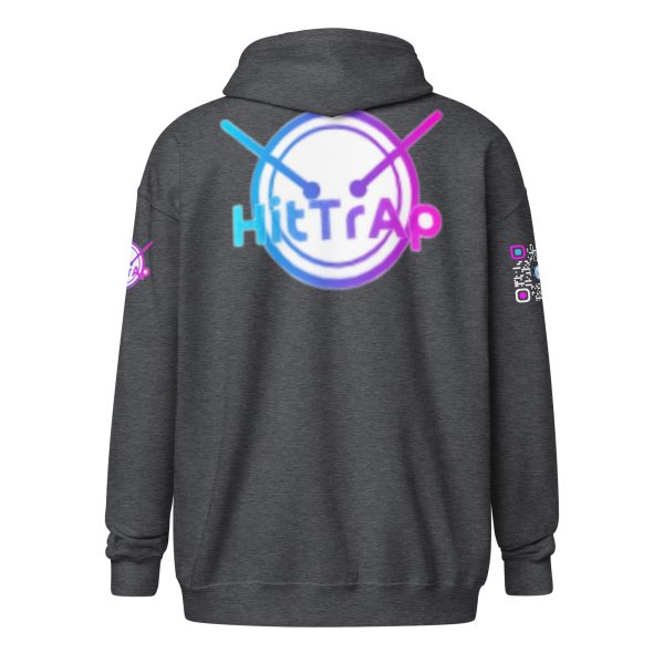 Heavy BlackQR heavy zip hoodie - Image 46