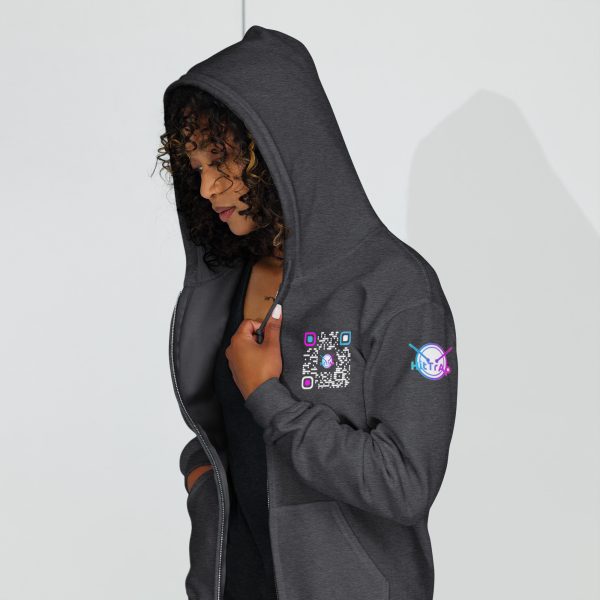 Heavy BlackQR heavy zip hoodie - Image 20