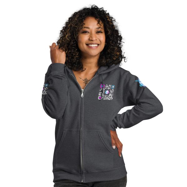 Heavy BlackQR heavy zip hoodie - Image 22