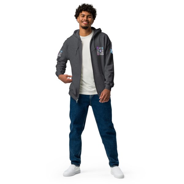 Heavy BlackQR heavy zip hoodie - Image 23