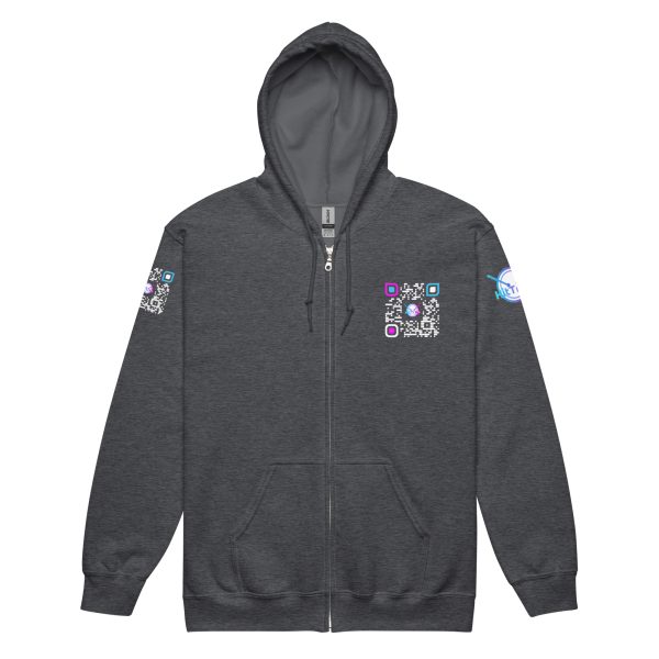 Heavy BlackQR heavy zip hoodie - Image 24