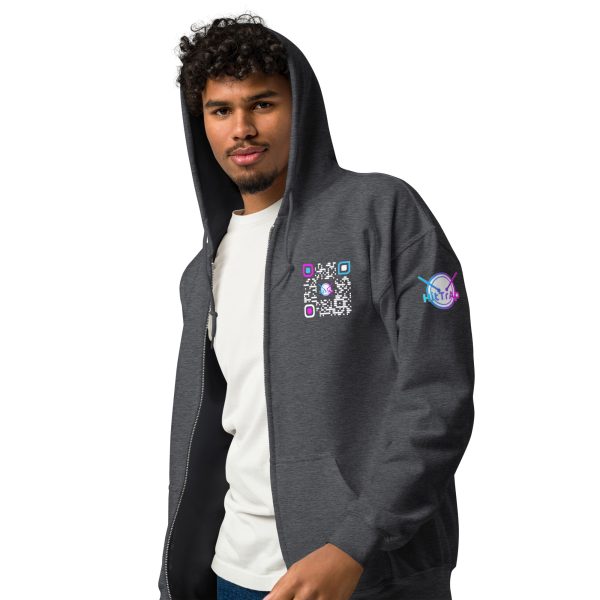 Heavy BlackQR heavy zip hoodie - Image 28