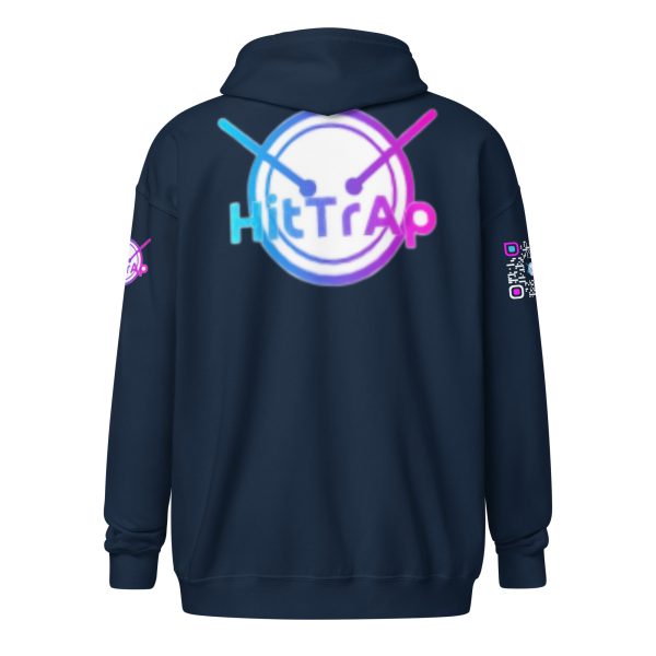 Heavy BlackQR heavy zip hoodie - Image 42