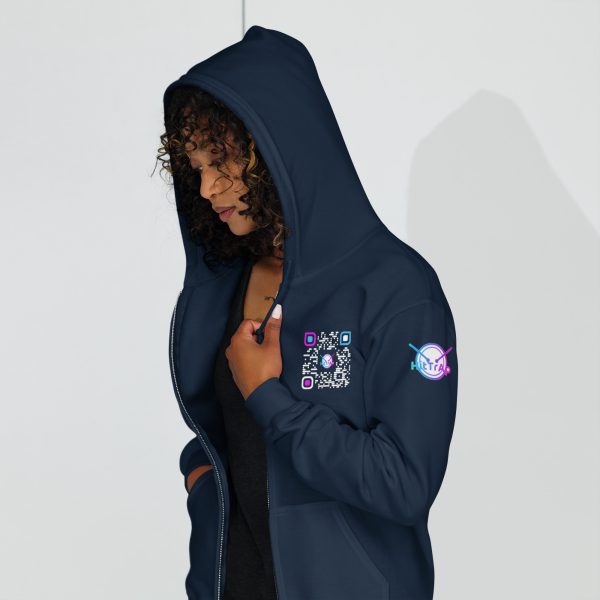 Heavy BlackQR heavy zip hoodie - Image 10