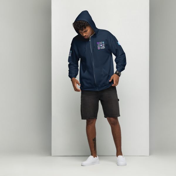Heavy BlackQR heavy zip hoodie - Image 11
