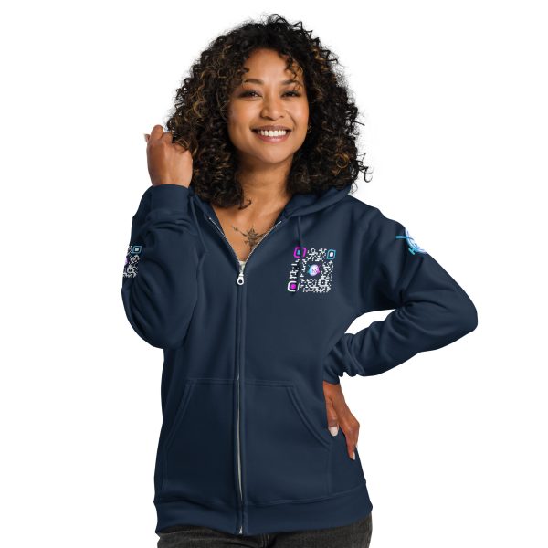 Heavy BlackQR heavy zip hoodie - Image 12