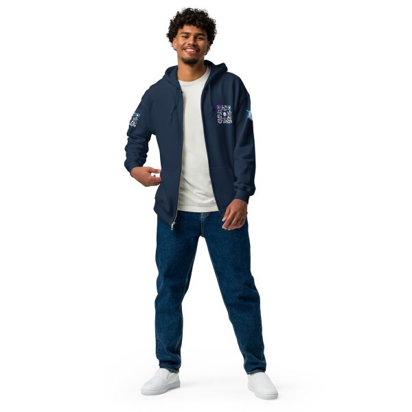 Heavy BlackQR heavy zip hoodie - Image 13