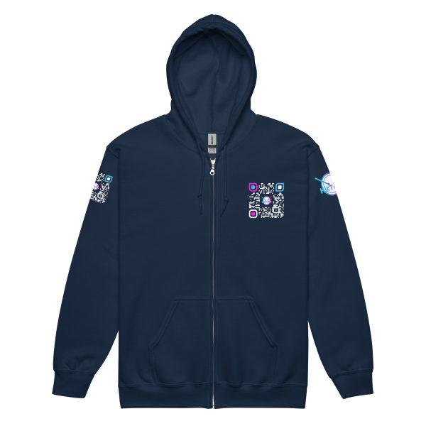 Heavy BlackQR heavy zip hoodie - Image 14