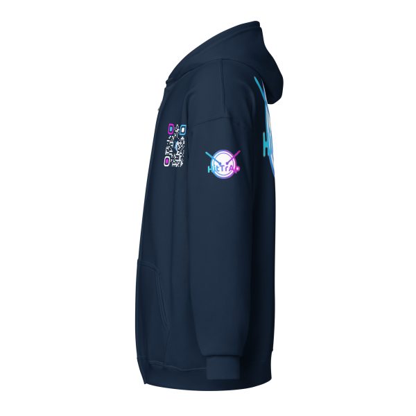 Heavy BlackQR heavy zip hoodie - Image 44