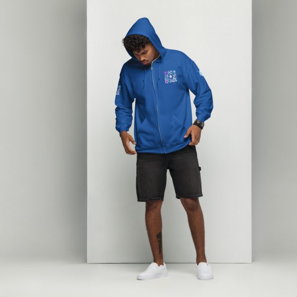 Heavy BlackQR heavy zip hoodie - Image 30