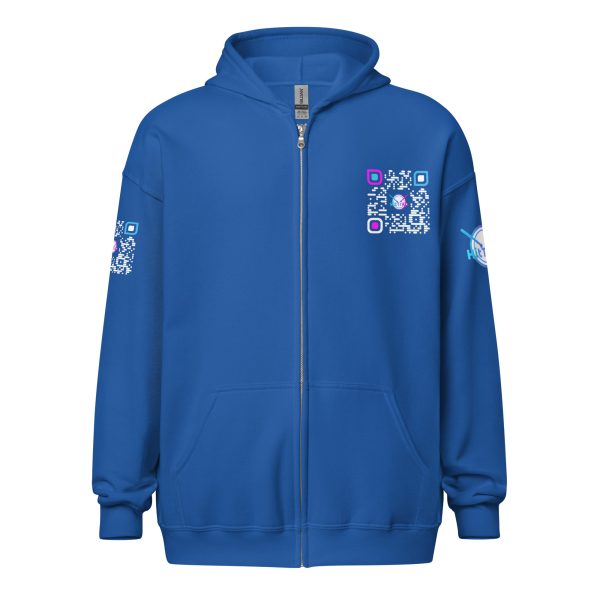 Heavy BlackQR heavy zip hoodie - Image 49