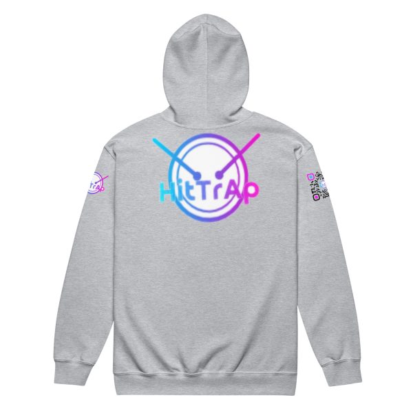 HitTrAp WhiteQR Heavy blend zip hoodie - Image 14