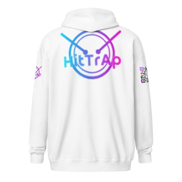 HitTrAp WhiteQR Heavy blend zip hoodie - Image 32